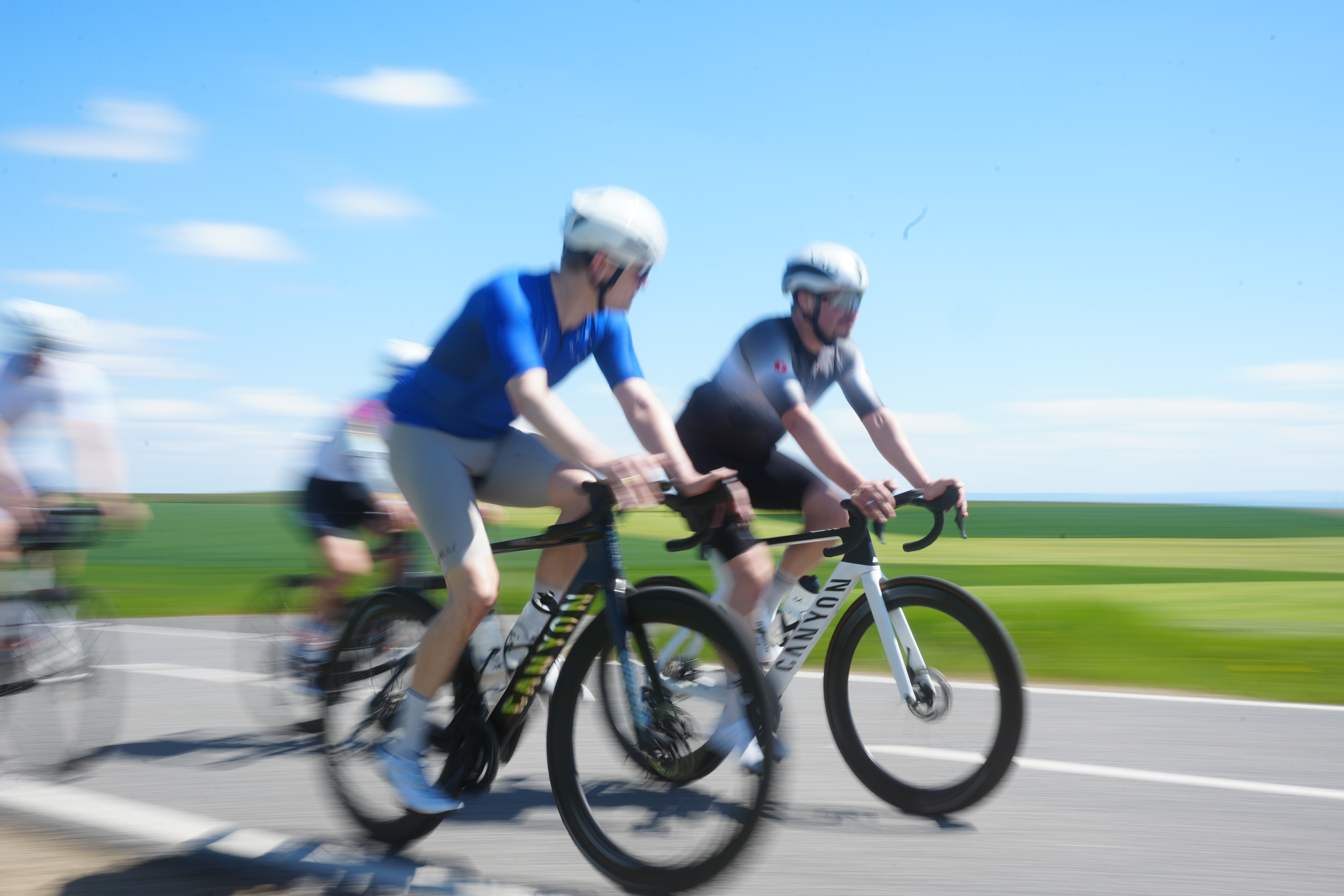 Radfahrer im Panning