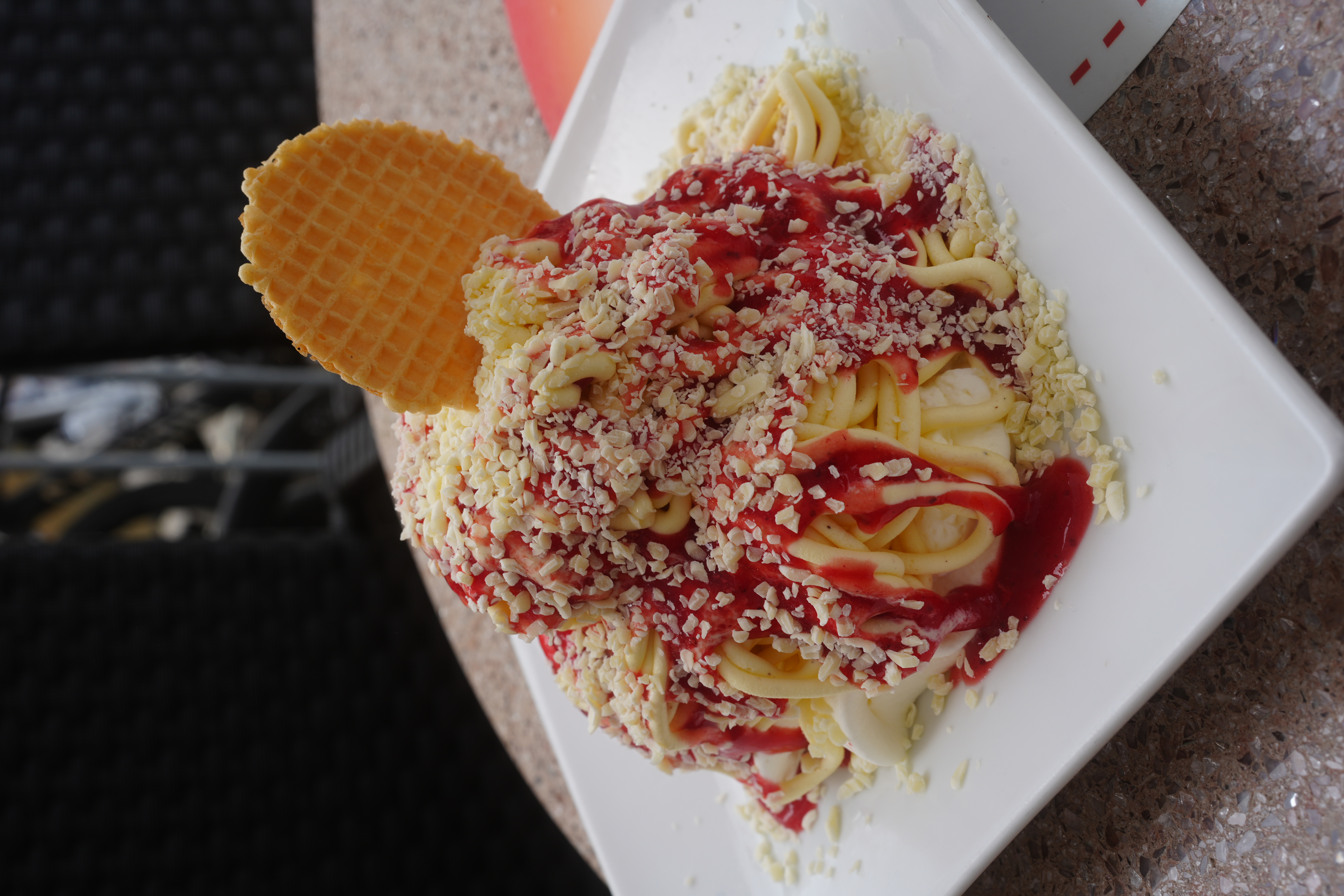 Spaghetti Eis